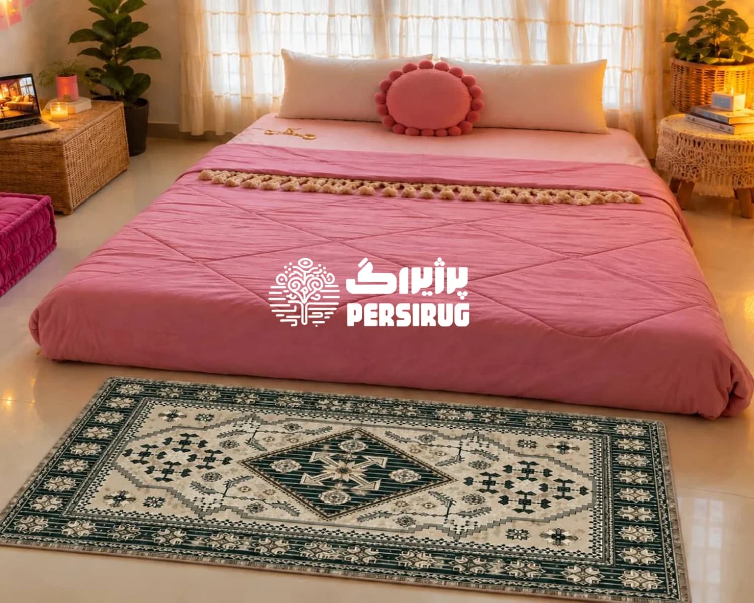 فرشینه زیره چرم نقش پارسی — تصویر ۶