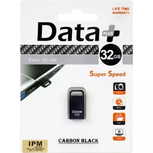 فلش مموری دیتا پلاس مدل CARBON ظرفیت 32GB گیگابایت — تصویر ۳