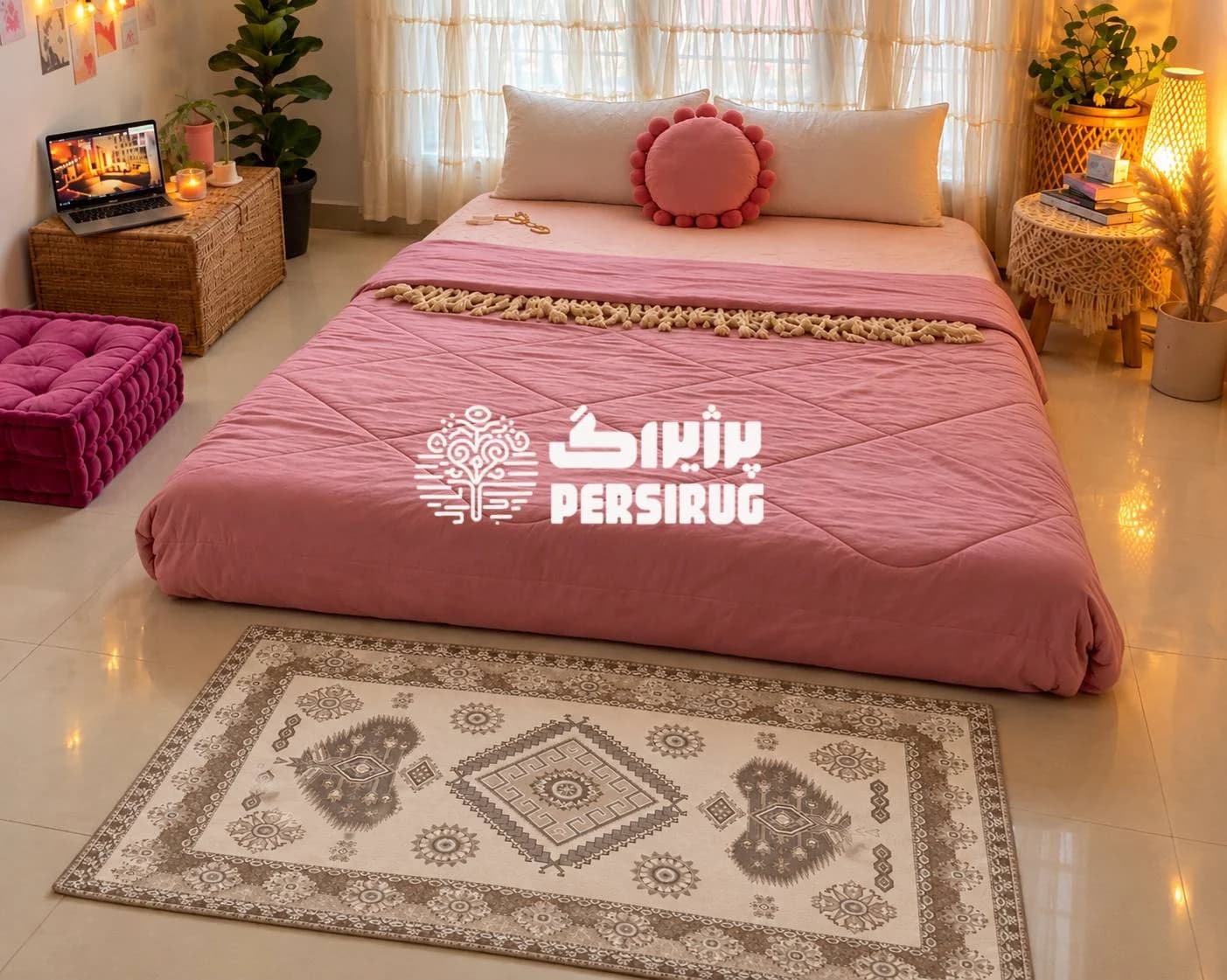 فرشینه زیره چرم نقش آذین — تصویر ۶