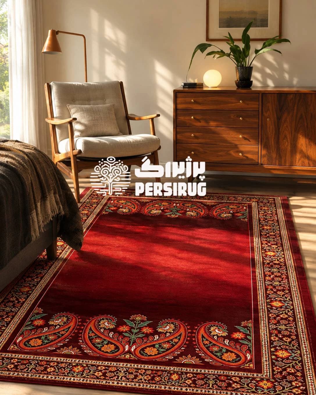 فرشینه زرین سرخ
