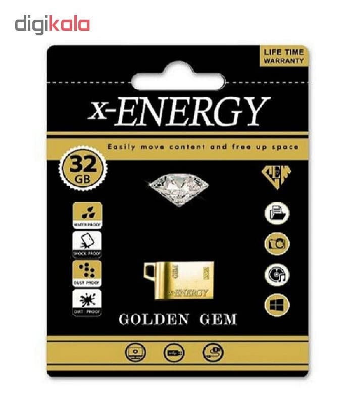 فلش مموری ایکس-انرژی مدل GOLDEN GEM ظرفیت 32 گیگابایت — تصویر ۹