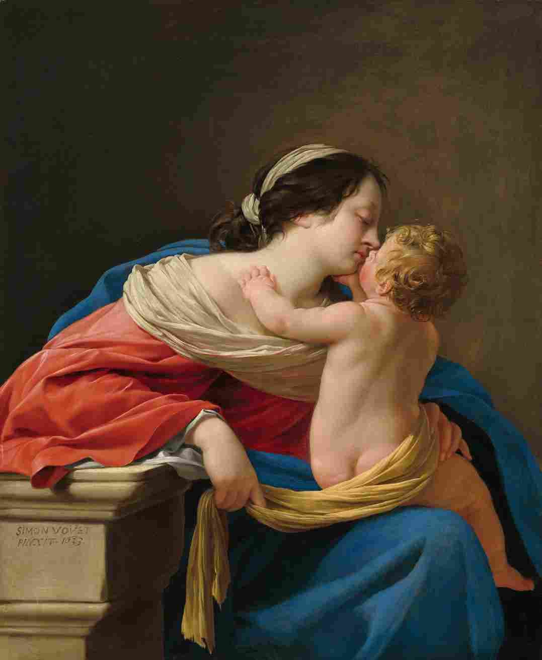 نقاشی Simon Vouet – Madonna and Child — تصویر ۲