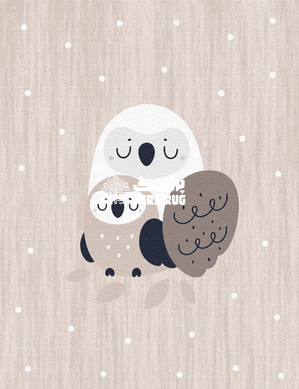 فرشینه اتاق کودک جغد مهربان — تصویر ۲