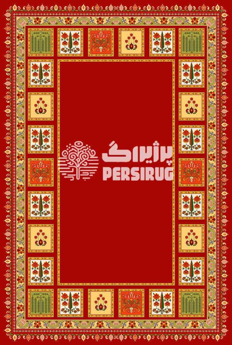 رومیزی ، سفره و روفرشی نقش باغ — تصویر ۲