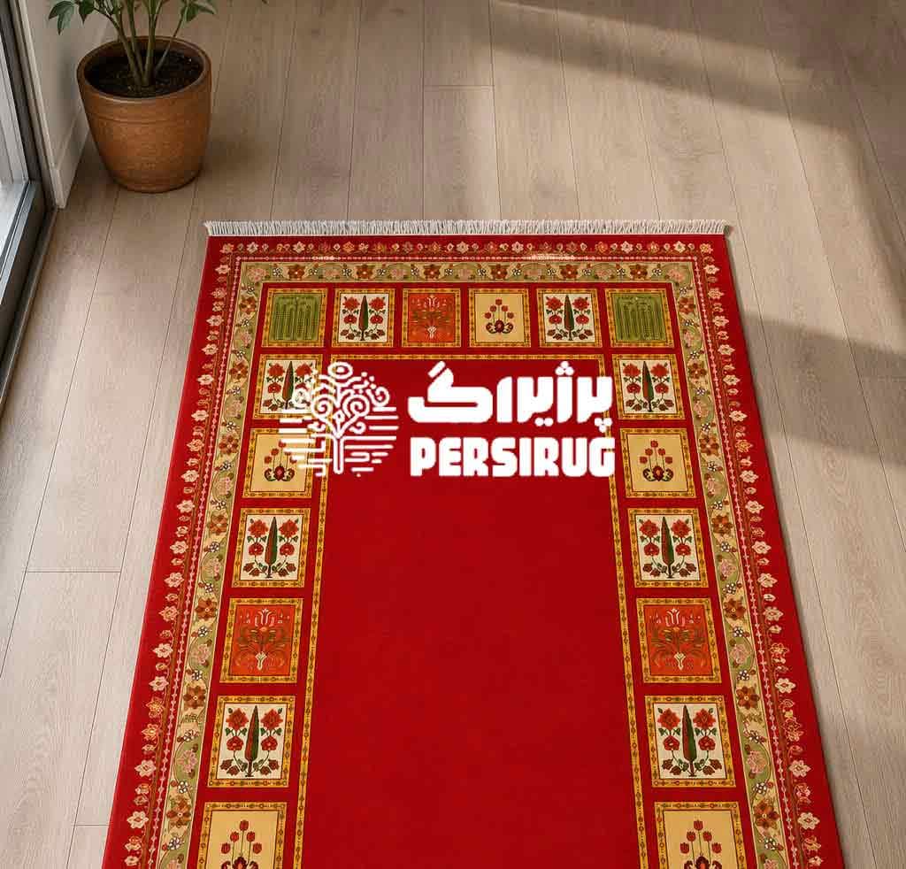 فرش ماشینی نقش باغ