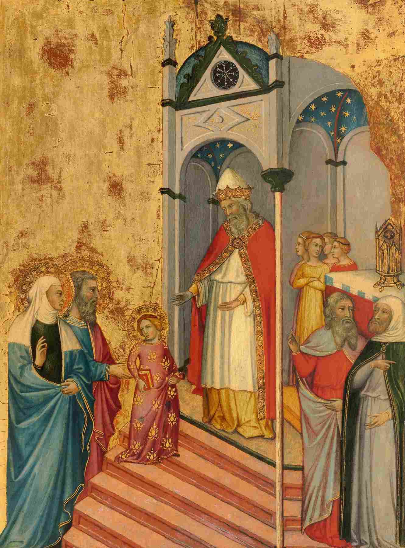 نقاشی Andrea di Bartolo The Presentation of the Virgin in the Temple — تصویر ۲