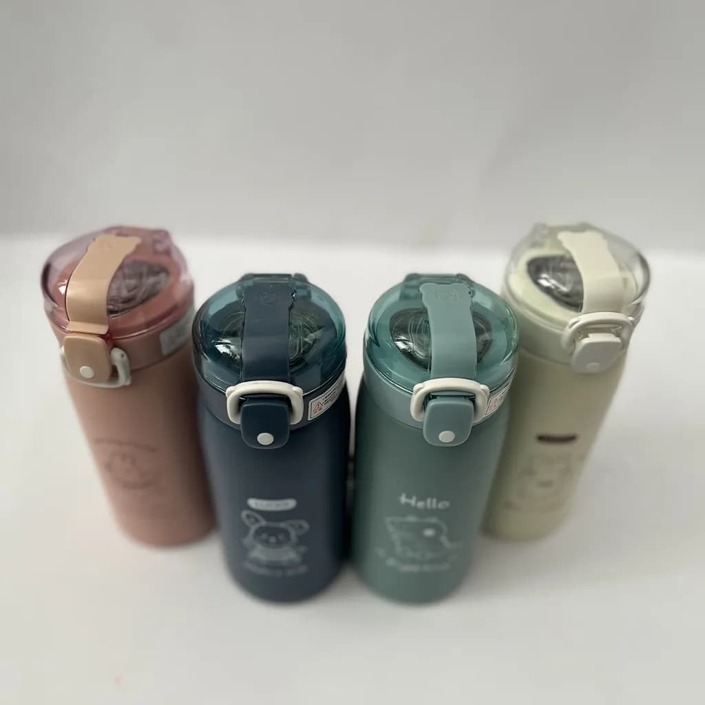 قمقمه استیل درب شفاف — تصویر ۷