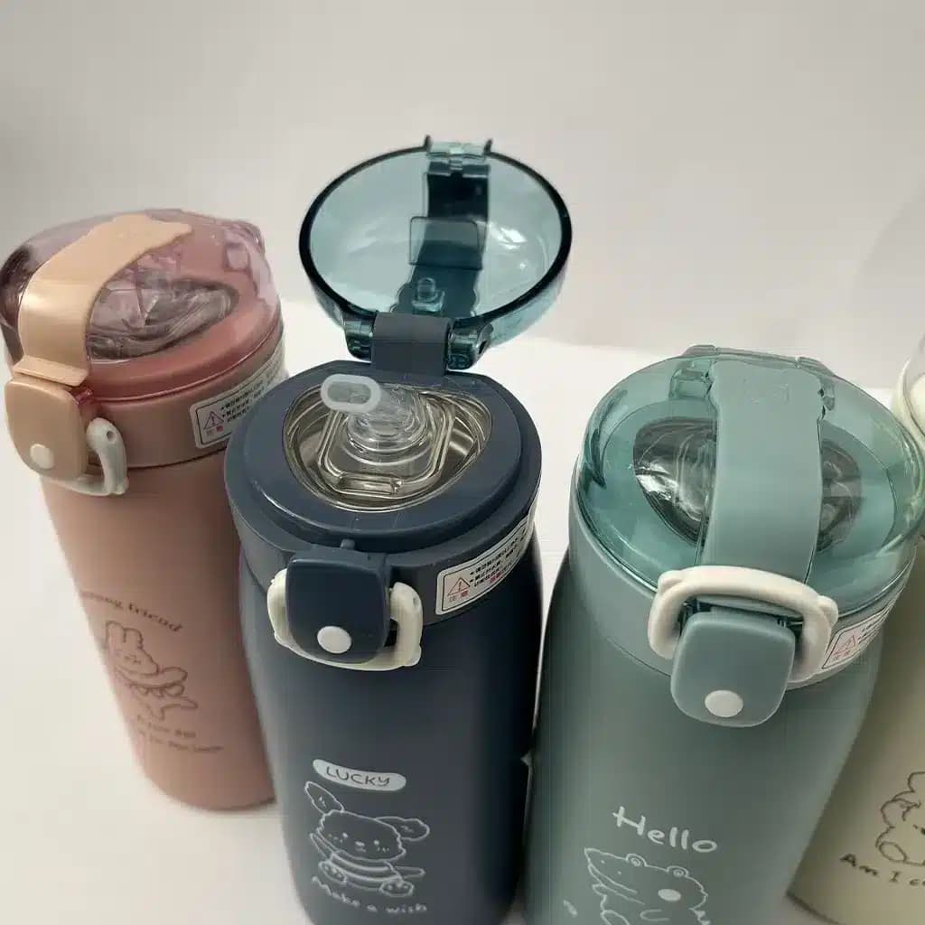 قمقمه استیل درب شفاف — تصویر ۳