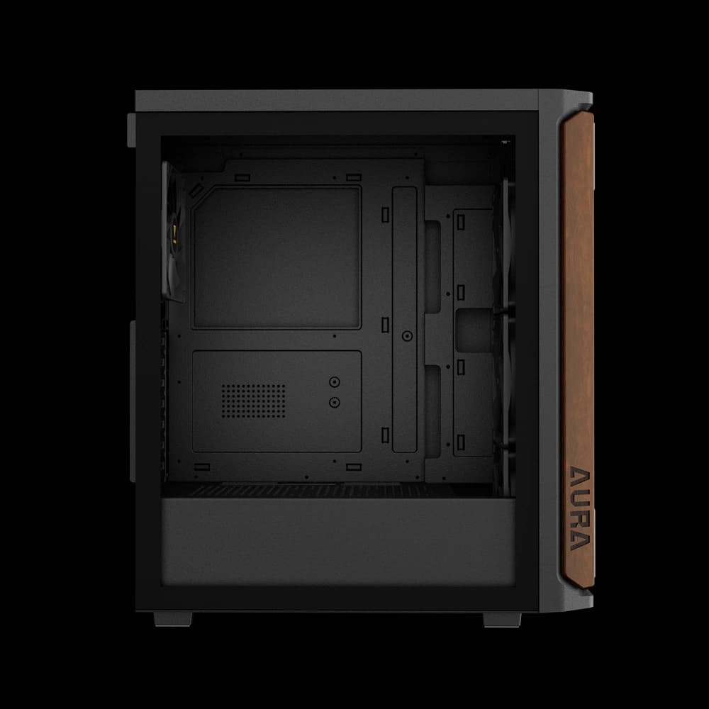 کیس کامپیوتر گیمدیاس مدل AURA GC11 WOOD — تصویر ۴