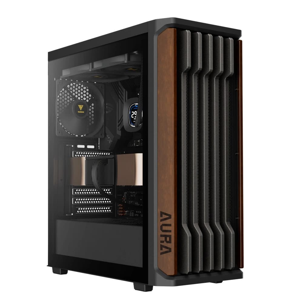 کیس کامپیوتر گیمدیاس مدل AURA GC11 WOOD