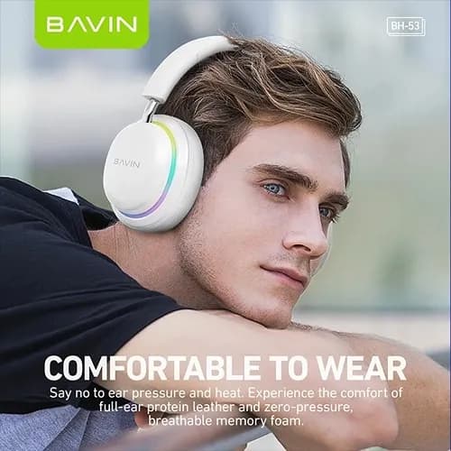هدفون بی سیم باوین BAVIN مدل BH-53 — تصویر ۶