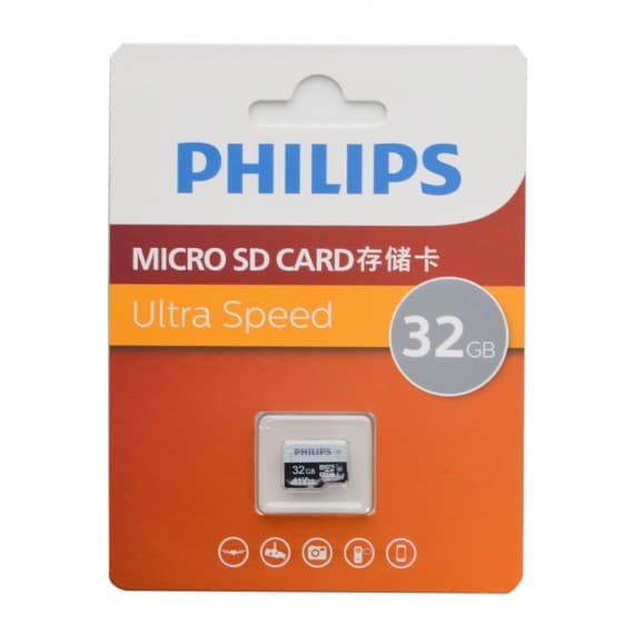 کارت حافظه MICROSD HC فیلیپس کلاس 10 استاندارد UHS-I U3 A1-V30 سرعت 100MBps ظرفیت 32 گیگابایت