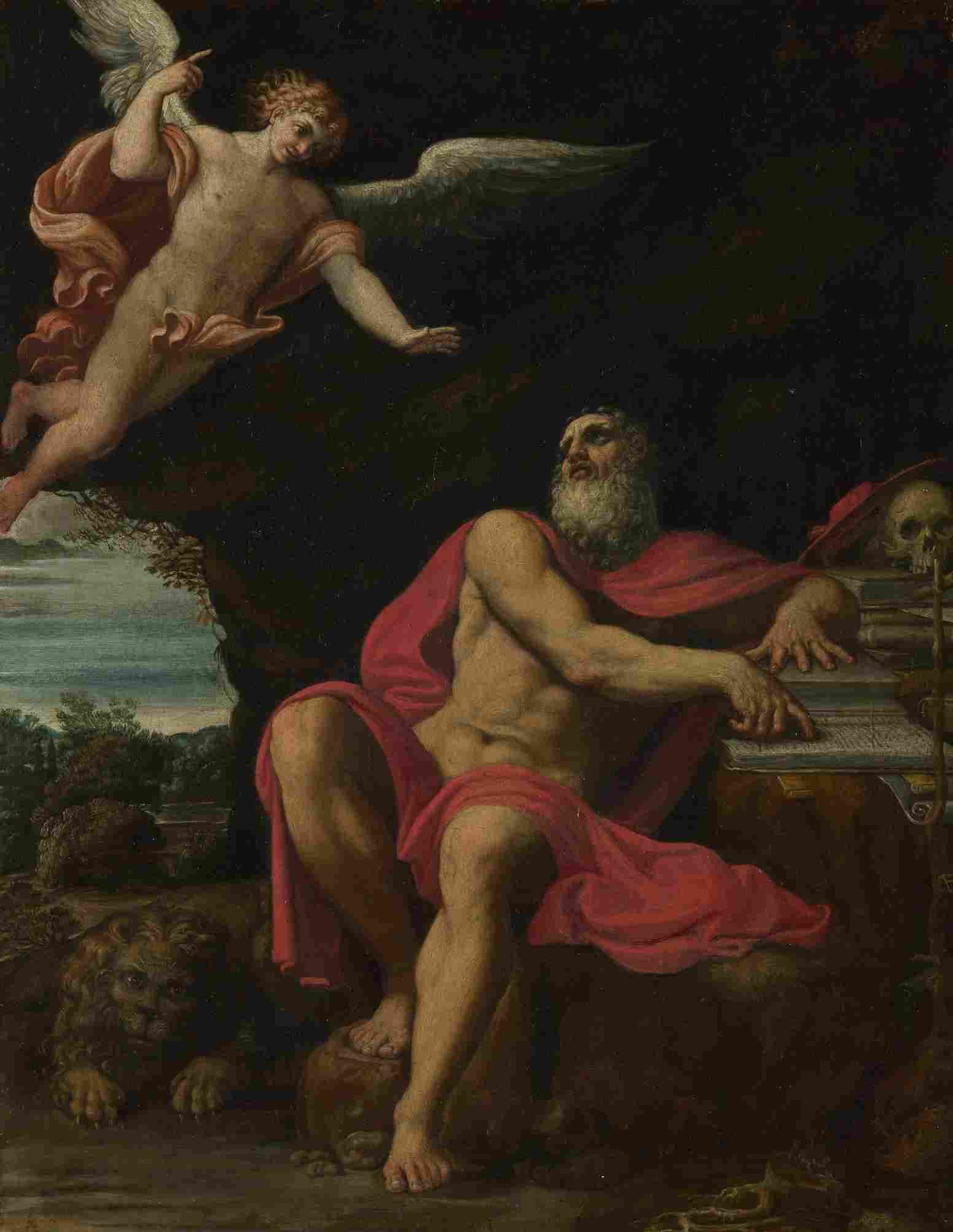 نقاشی Domenichino – The Vision of Saint Jerome