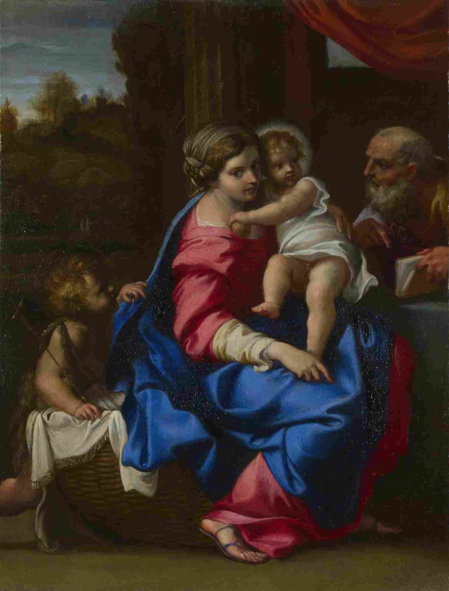 نقاشی Annibale Carracci The Holy Family with the Infant Saint John