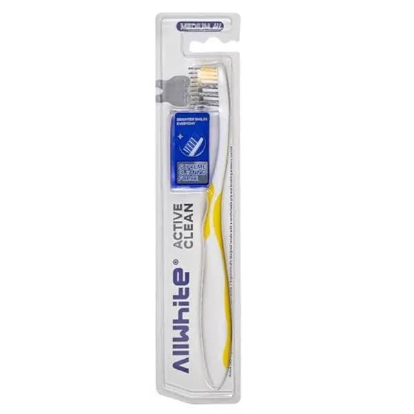 مسواک آل وایت مدل active clean با برس متوسط مناسب همه دندانها — تصویر ۴