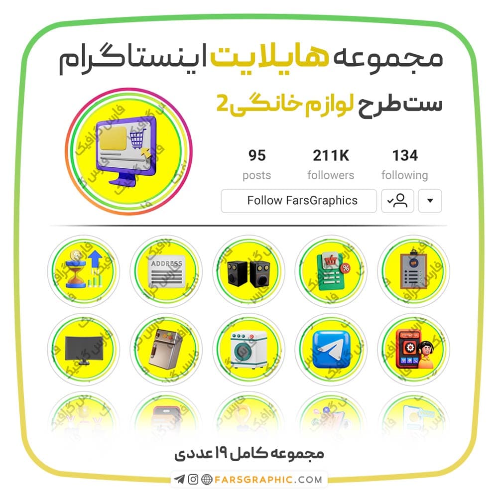 مجموعه کاور هایلایت لوازم خانگی 2 — تصویر ۲