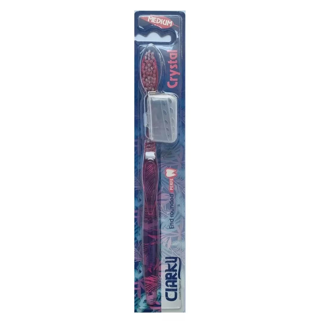 مسواک کلارکی مدل Crystal کد 011 با برس متوسط