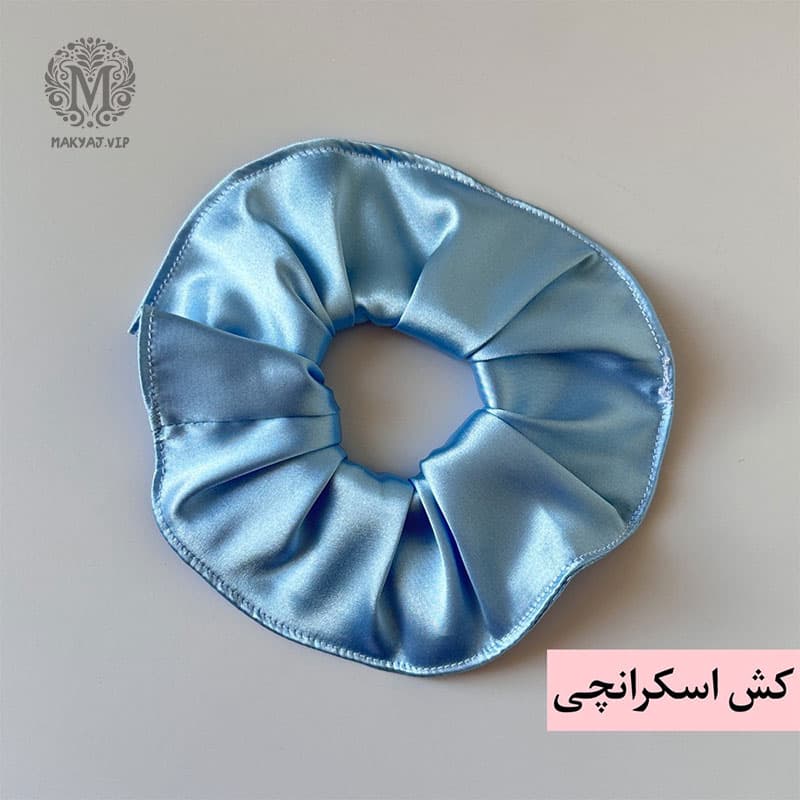 ست مراقبت مو ساتن رنگ آبی آسمانی — تصویر ۲