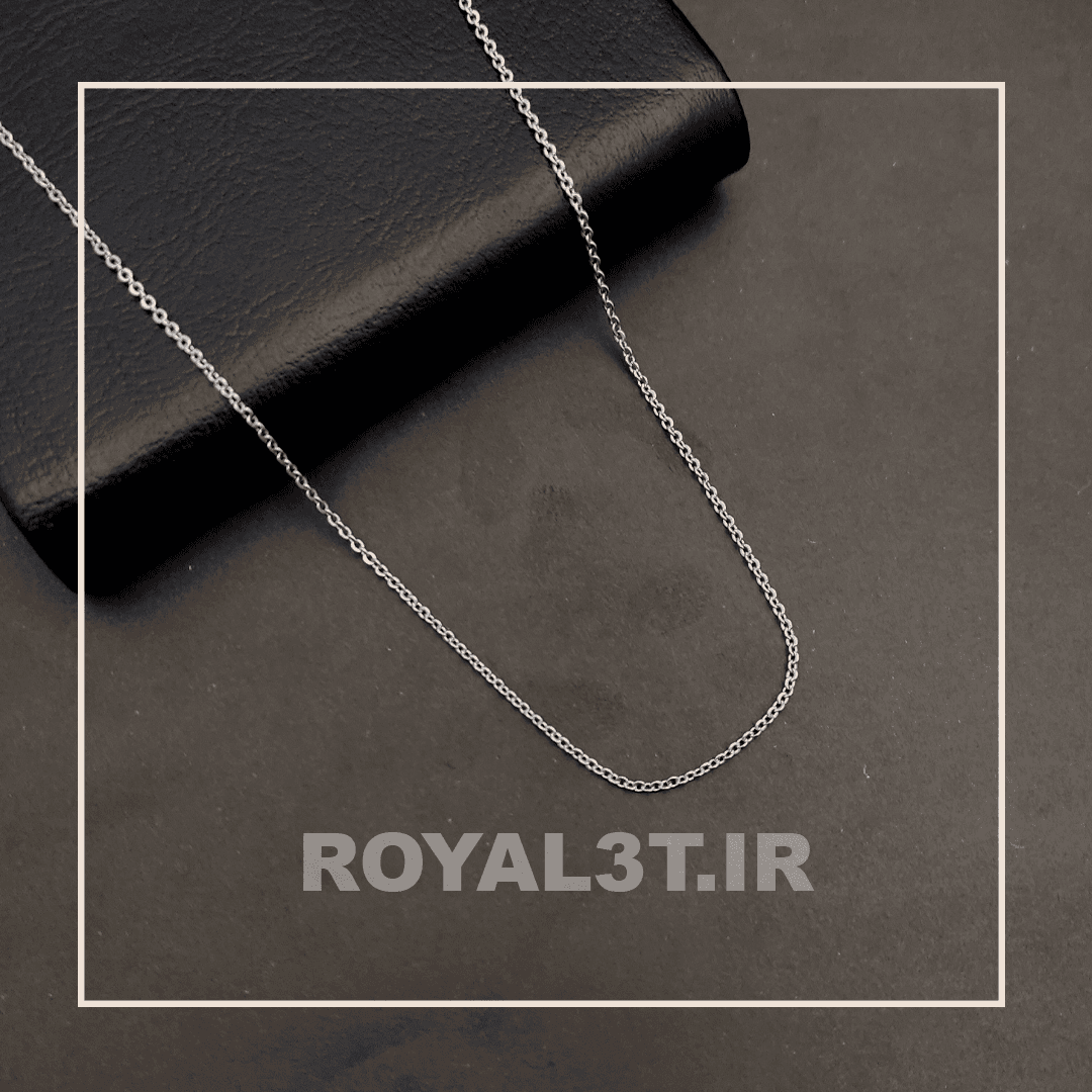 زنجیر ظریف ژوپینگ سایز 1 نقره ای کد 541 — تصویر ۲