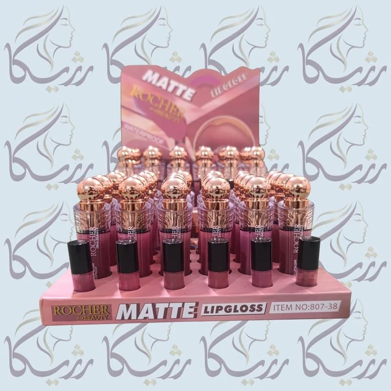 رژ لب مایع روچر بیوتی سر دایرهای (کد 38-807) — تصویر ۴