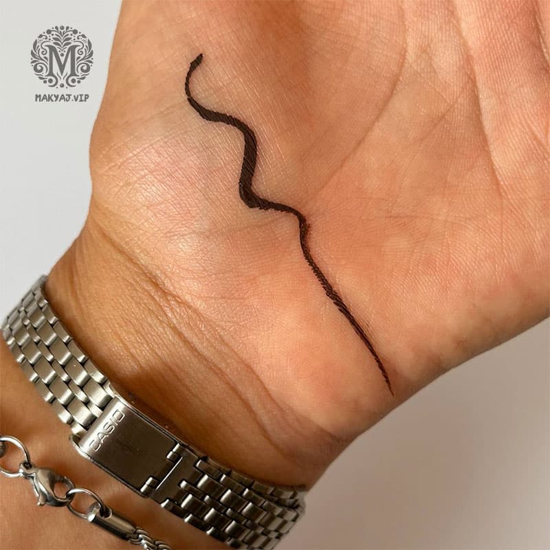 خط چشم رنگ قهوه‌ای گلدن رز golden rose flash liner mocha brown — تصویر ۲