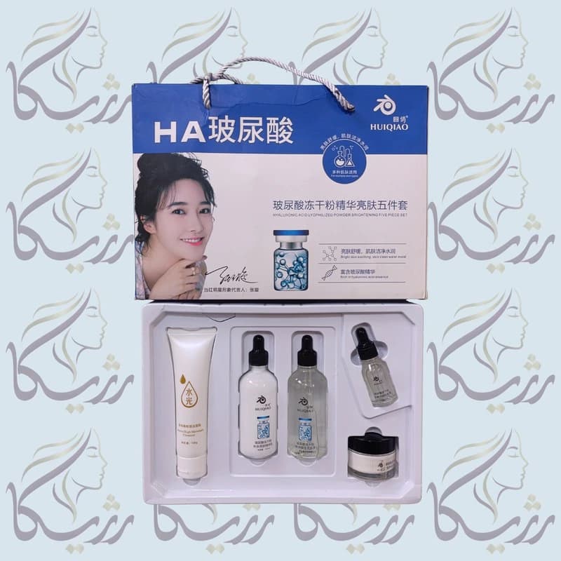 پک (ست) 5 تکه مراقبت پوستی هیالورونیک اسید HUIQIAO