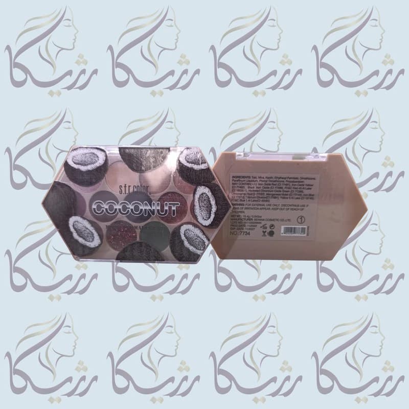 پالت سایه 13 رنگ s.f.r color مدل نارگیلی-Coconut
