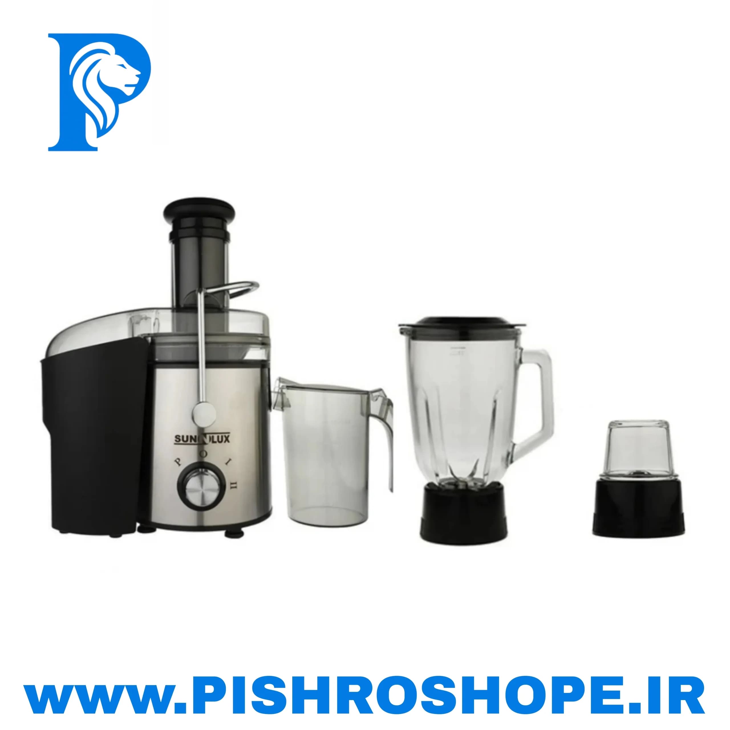 آبميوه گيري سه کاره ولوومي سان لوکس JB-400SS — تصویر ۴