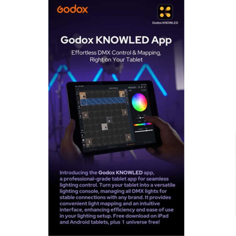 نور ال ای دی گودکس Godox Knowled F200Bi Bi-Color LED Light Panel — تصویر ۸