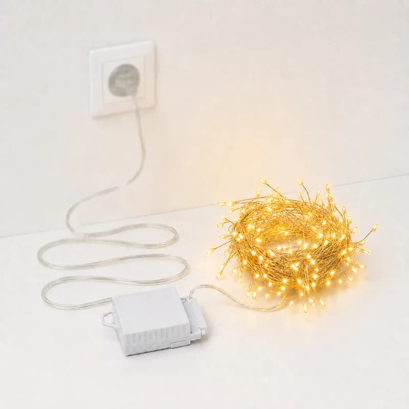 ریسه LED خارجی مفتولی 10متری 300چراغ برقی — تصویر ۵