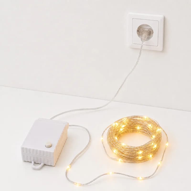 ریسه LED خارجی مفتولی 10متری 100چراغ برقی — تصویر ۹