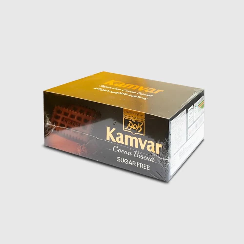 بیسکویت کاکائویی بدون قند و رژیمی کامور — تصویر ۲