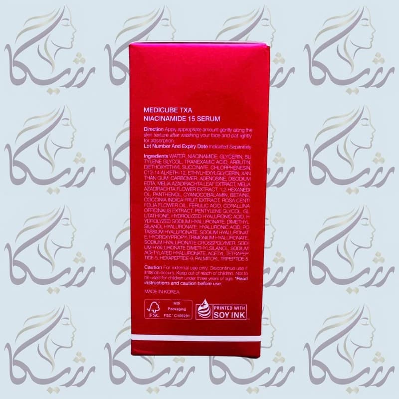 سرم نیاسینامید و ترانگزامیک اسید 15 درصد مدیکیوب (روشن‌کننده و ضد لک) 30 میل — تصویر ۴