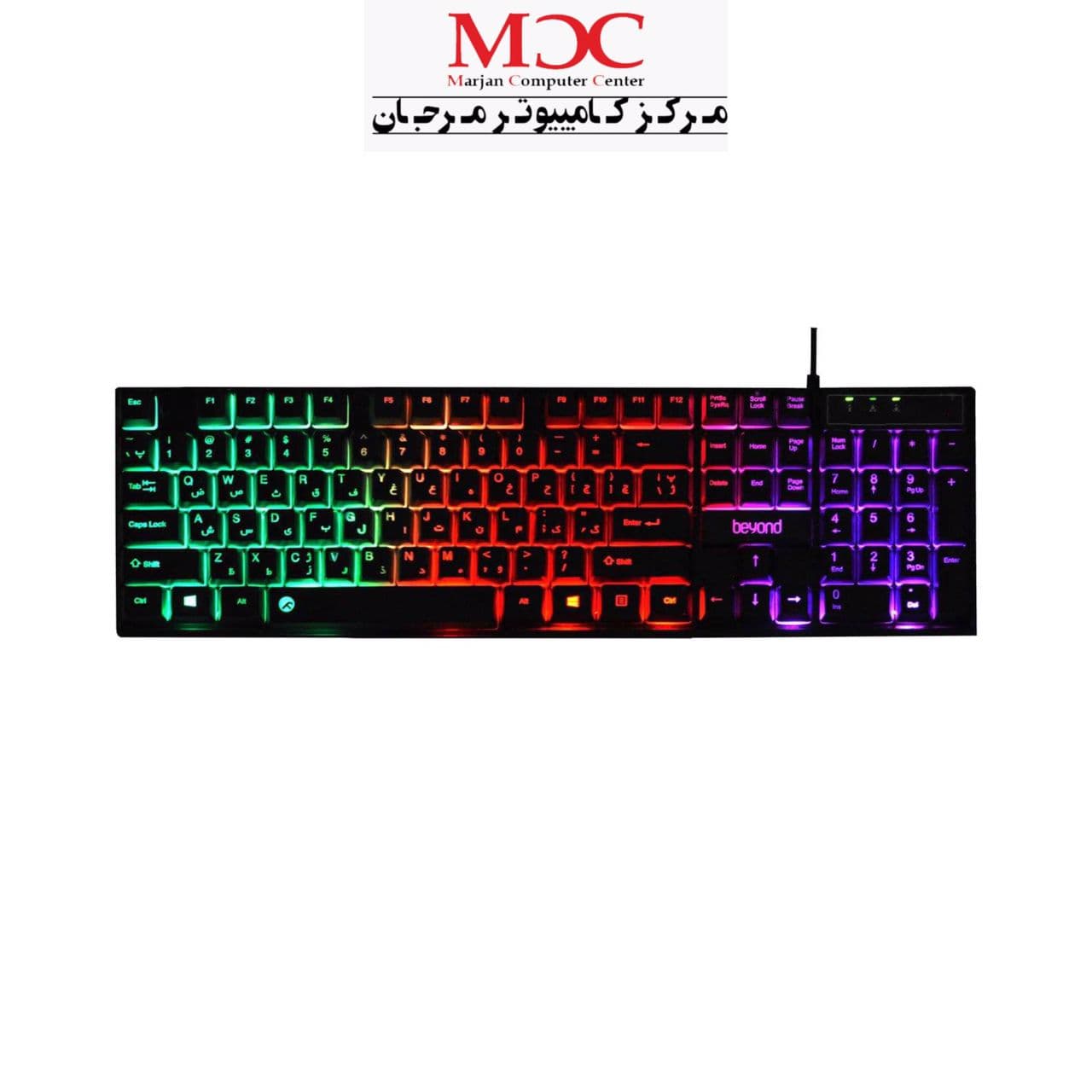 کیبورد بیاند مدل BK-7100 RGB — تصویر ۲