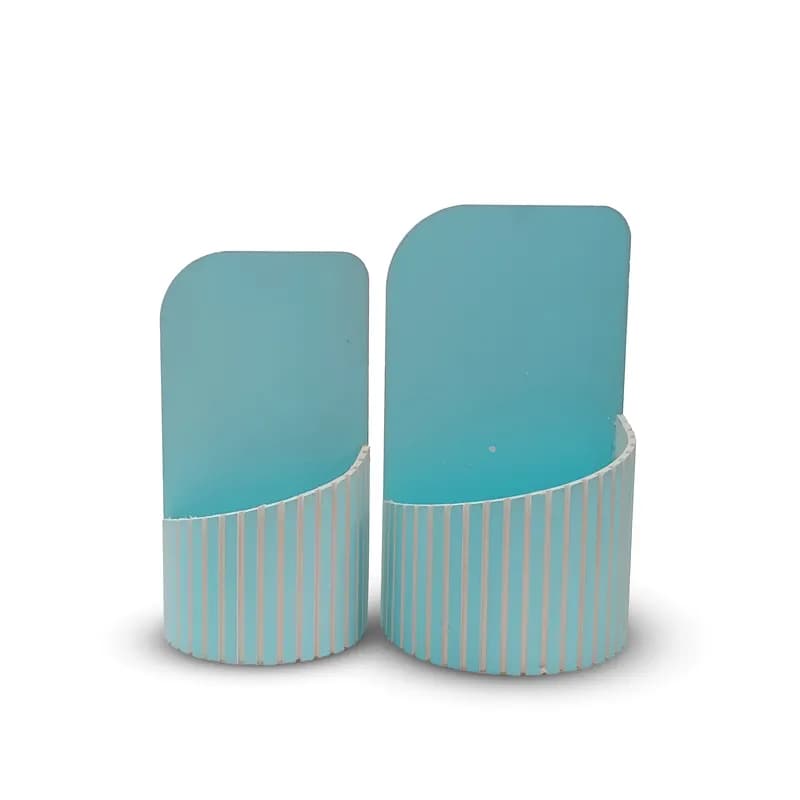 باکس PVC جلو نیم دایره 2تکه بسته 2عددی