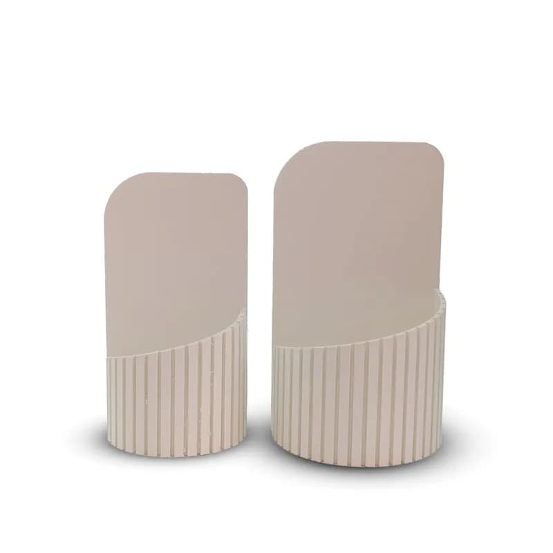 باکس PVC جلو نیم دایره 2تکه بسته 2عددی — تصویر ۵