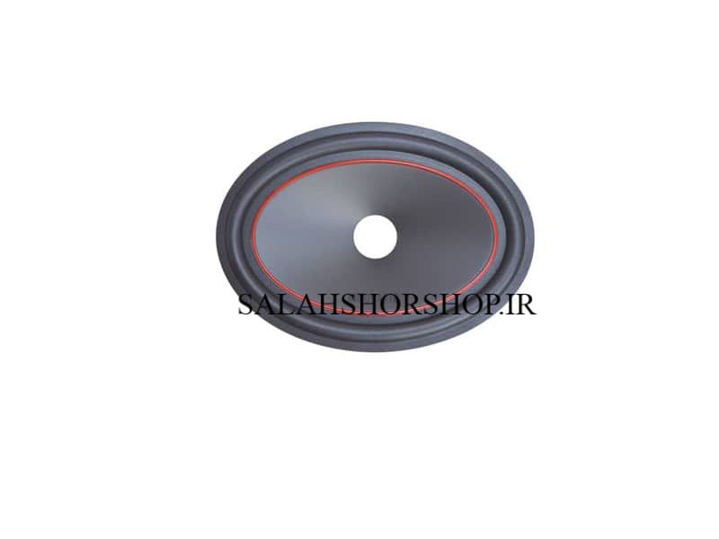 صفحه باند 9×6 بیضی مشکی لبه قرمز فوم لاستیکی گلویی 2.5 — تصویر ۲