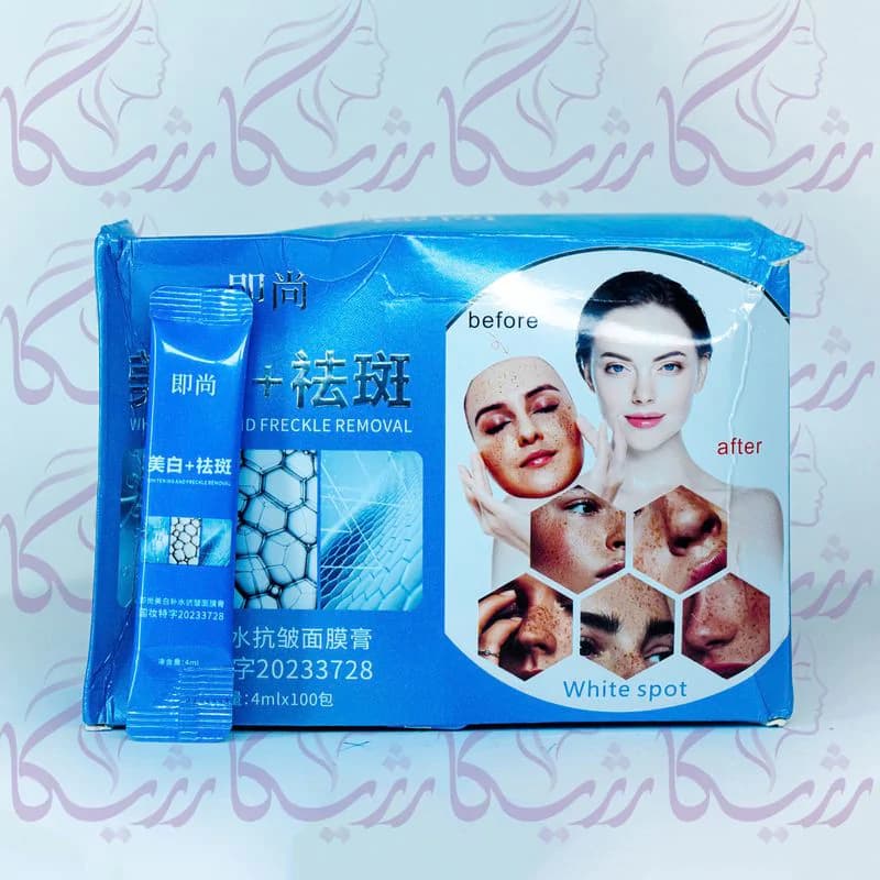 ماسک ساشه‌ای سفیدکننده و رفع کک و مک کاج – بسته 10 عددی