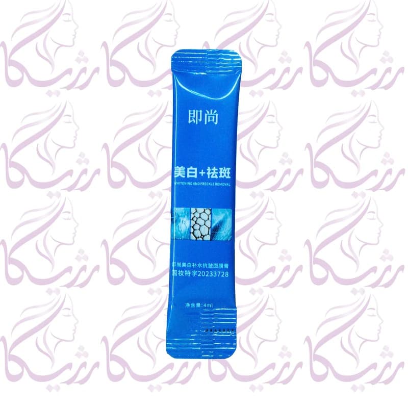 ماسک ساشه‌ای سفیدکننده و رفع کک و مک کاج – بسته 10 عددی — تصویر ۲