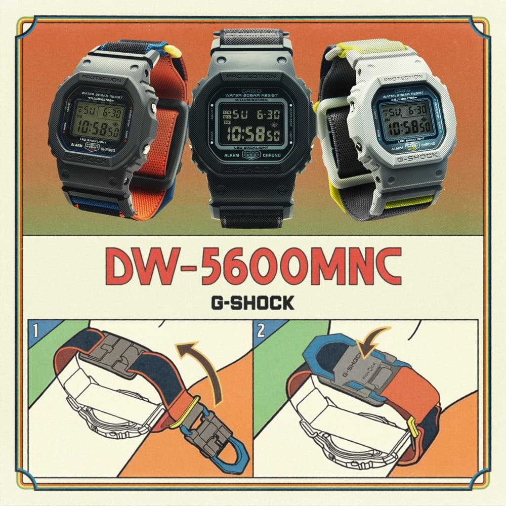 ساعت G-SHOCK مدل DW-5600MNC-7A8 — تصویر ۸