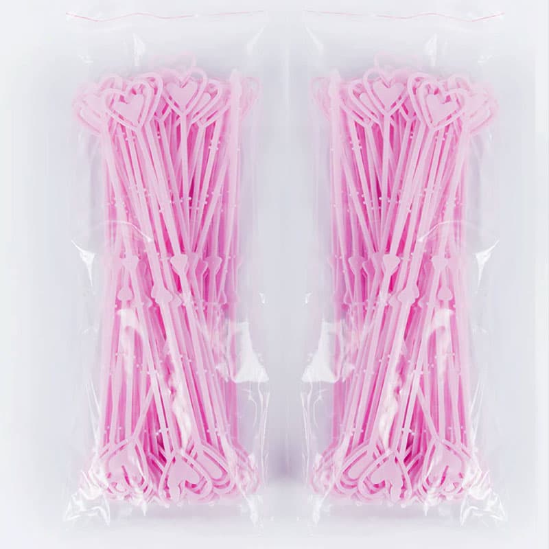 گیره کارت خارجی پلاستیکی قلبی بزرگ 80عددی — تصویر ۹