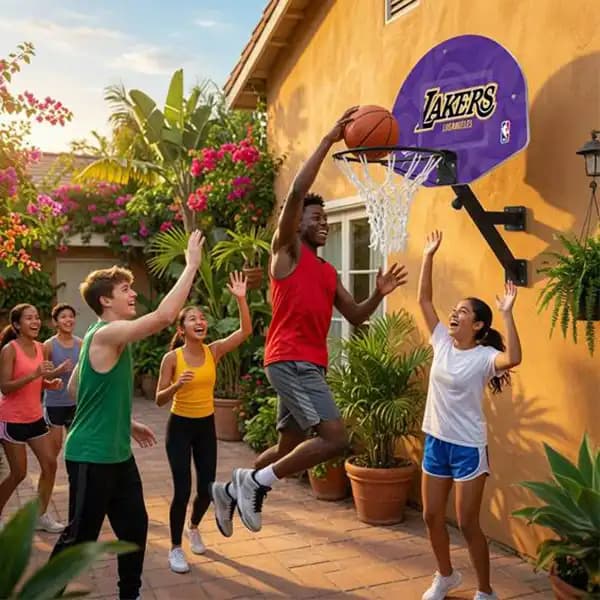 بسکتبال دیواری Wall Hoop طرح Lakers — تصویر ۶