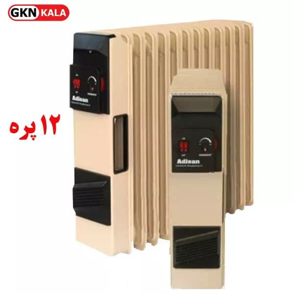 شوفاژ و رادیاتور برقی 12 پره آدیسان