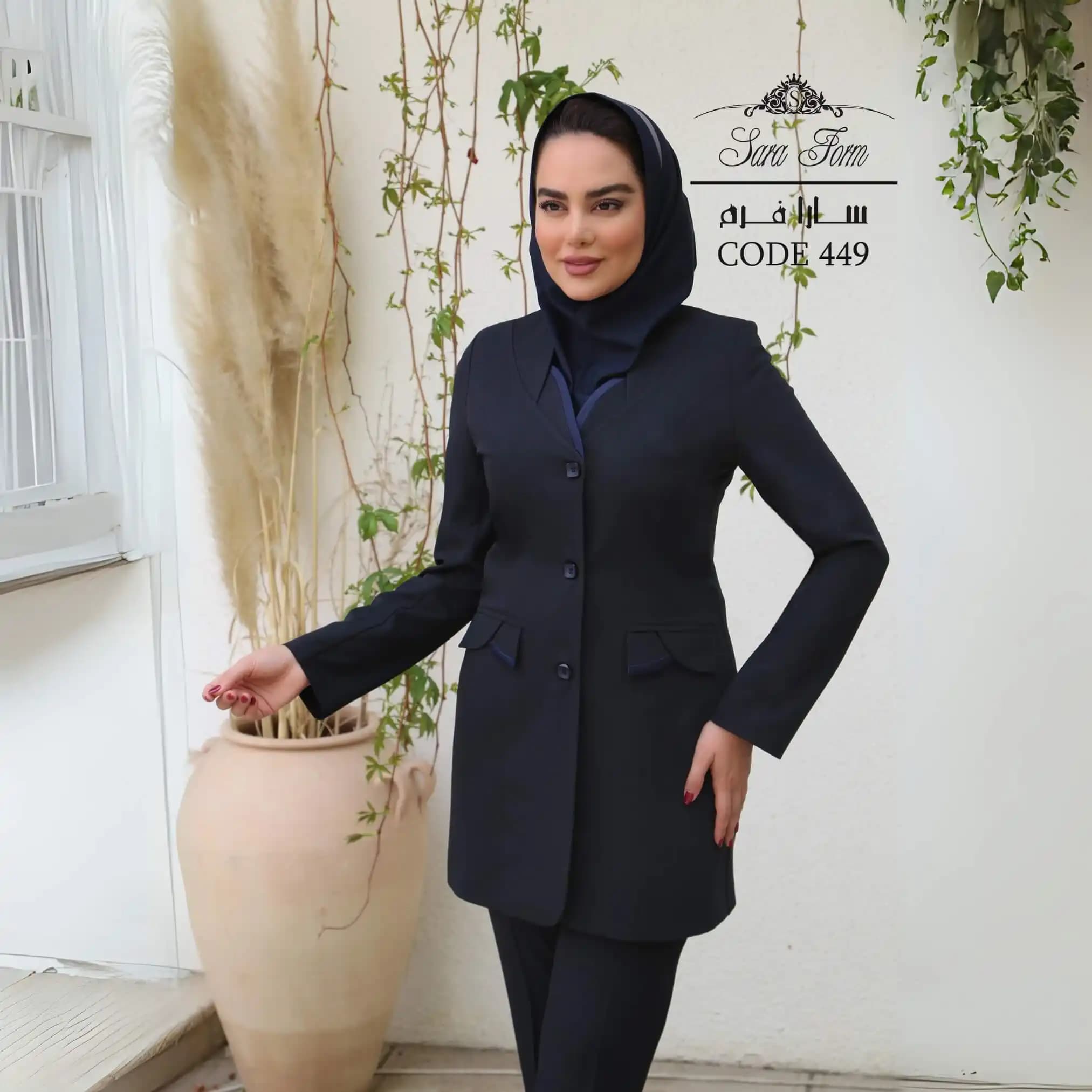 مانتو و شلوار کتی اداری زنانه کد 449 — تصویر ۱۰