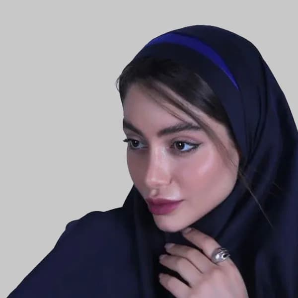 مقنعه اداری تل دار نخی — تصویر ۲