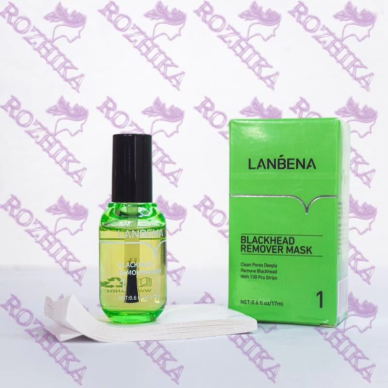 چسب بینی لاکی لانبنا 17 میلی‌لیتر + 100 ورق (پاکسازی جوش سرسیاه)