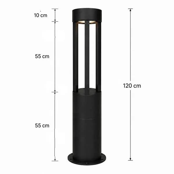 چراغ پارکی دیواری و ایستاده کد P108 — تصویر ۶