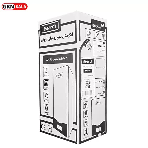 آبگرمکن برقی زودجوش دیواری بارولی مدل ECO-80 — تصویر ۴