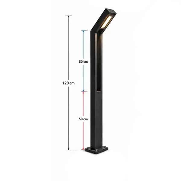 چراغ پارکی دیواری و ایستاده کد P106 — تصویر ۶