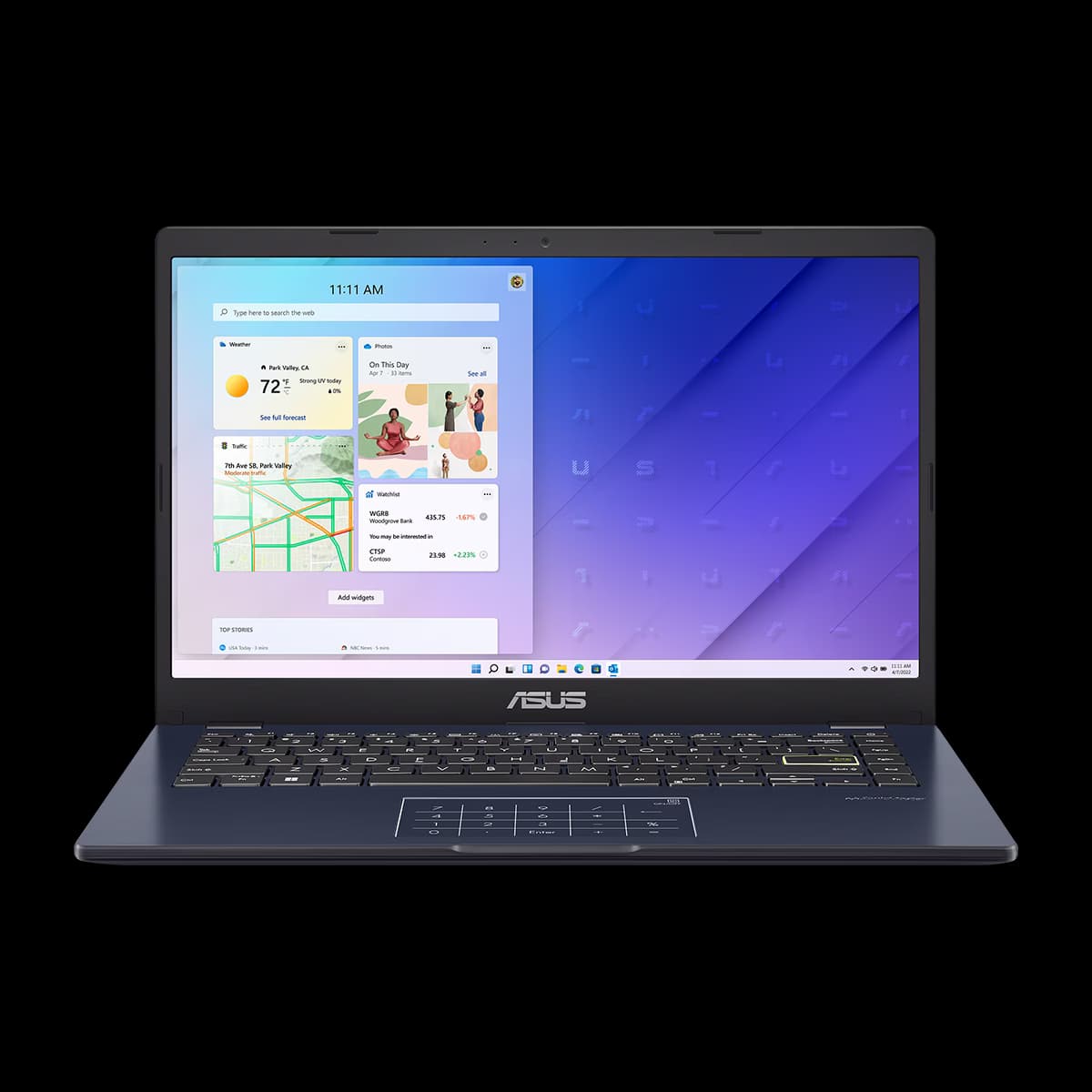 لپ تاپ ایسوس 14 اینچی مدل Vivobook Go 14 E410KA Celeron N4500 4GB 64GB UHD
